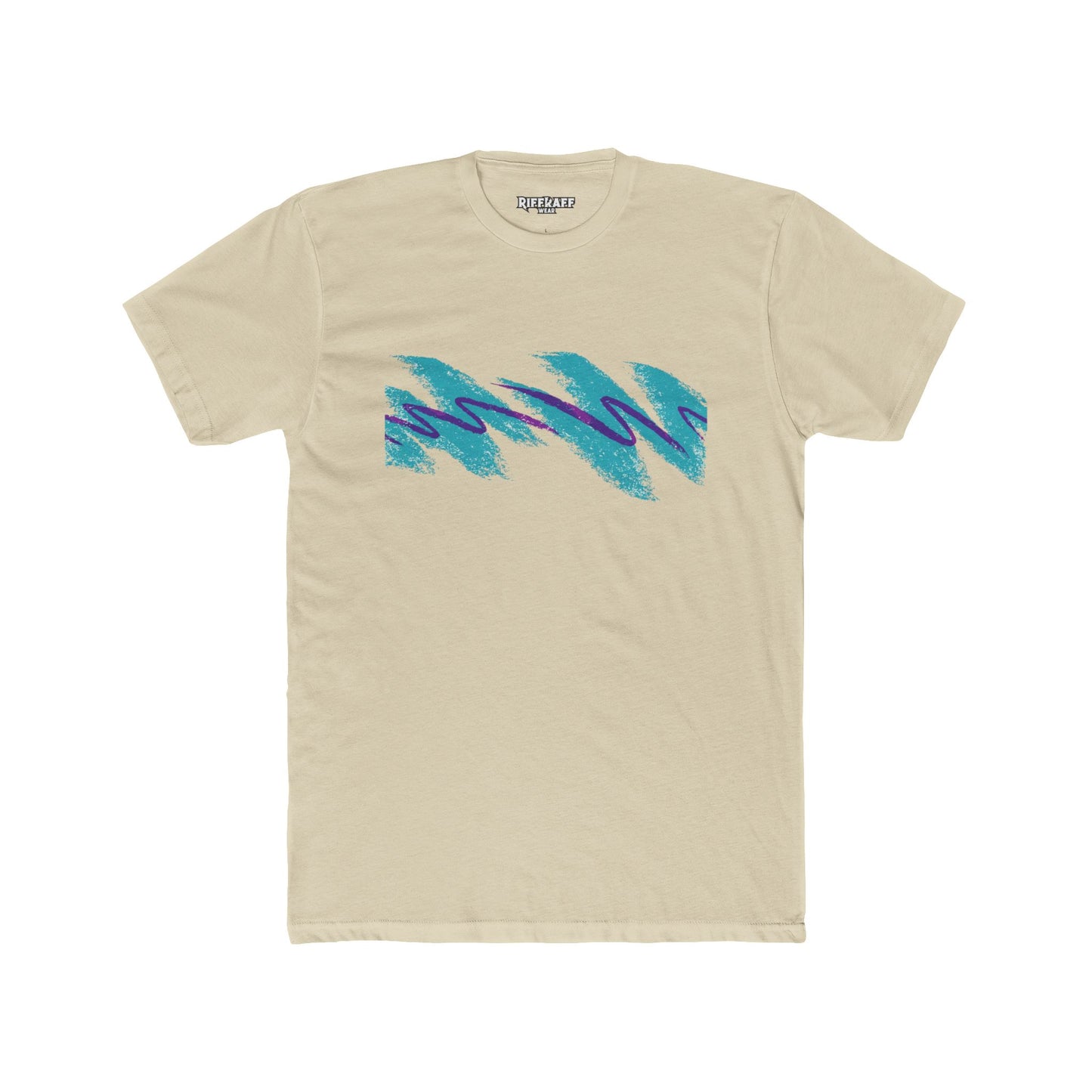 Retro Wave Unisex Cotton Crew Tee - Perfect for Casual Vibes - Riff Raff Wear