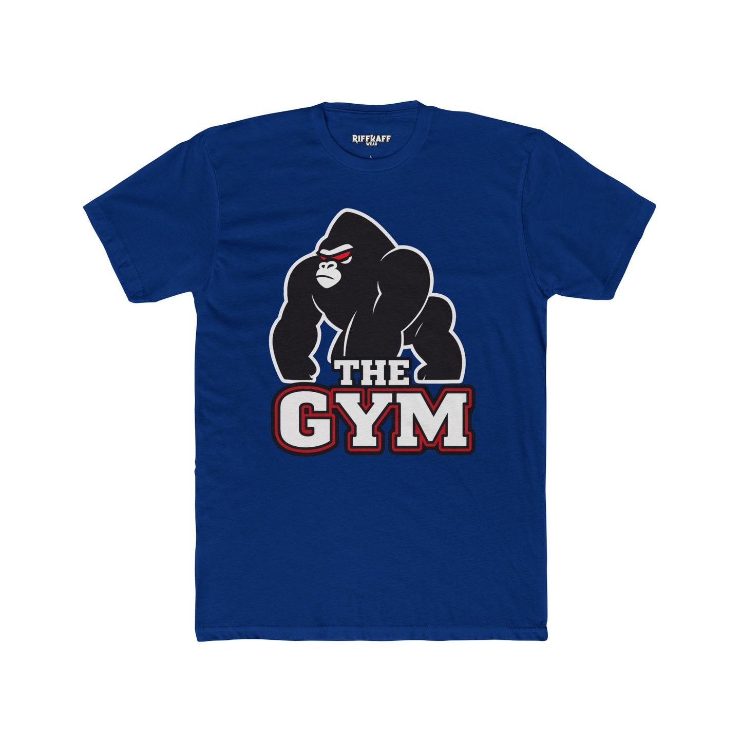 Gym Gorilla Unisex Cotton Crew Tee - Fitness Motivational T-Shirt - Riff Raff Wear