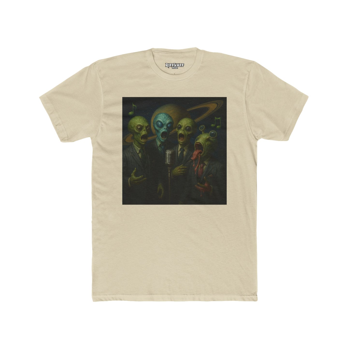 Alien Band Unisex Cotton Crew Tee - Unique Graphic T-Shirt for Music Lovers - Riff Raff Wear