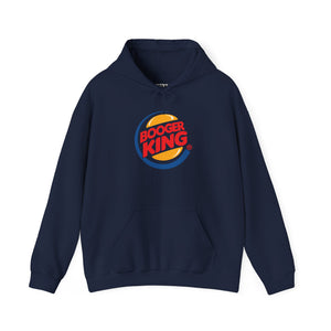 Parody Logo Series "Booger King" Graphic - Funny Unisex Heavy Blend™ Hooded Sweatshirt - Riff Raff Wear