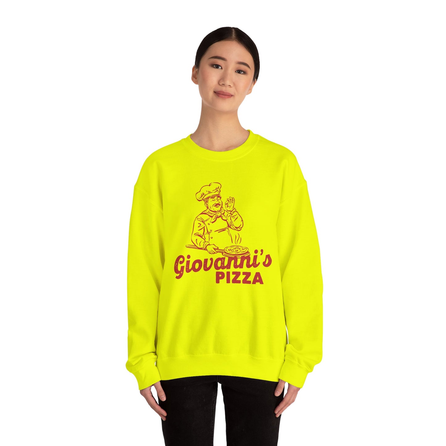 Giovanni's Pizza Unisex Crewneck Sweatshirt - Perfect for Pizza Lovers - Riff Raff Wear