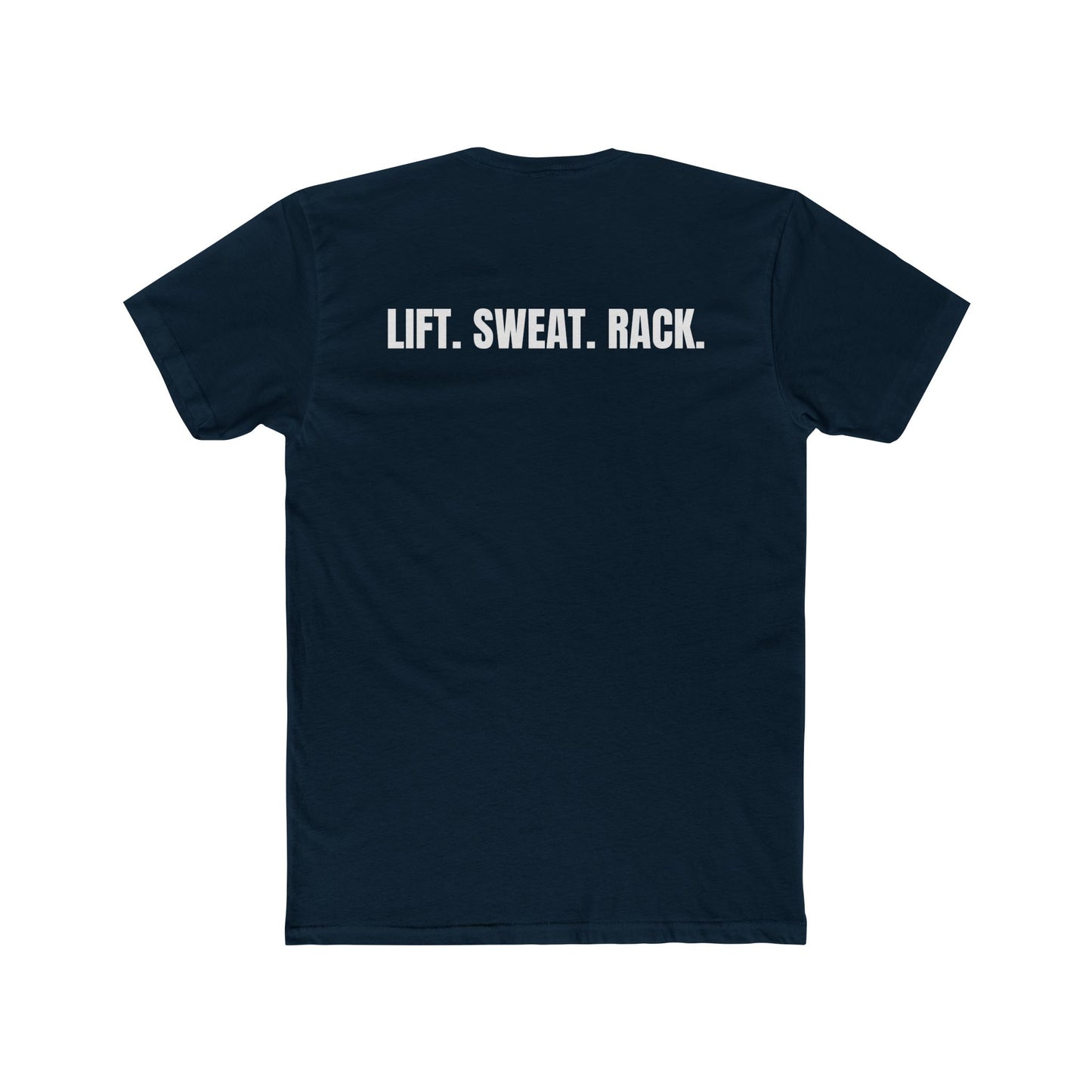 Funny Yoga & Gym Unisex Cotton Crew Tee - 'Hygiene is for Yoga People' & 'Lift. Sweat. Rack.' - Riff Raff Wear