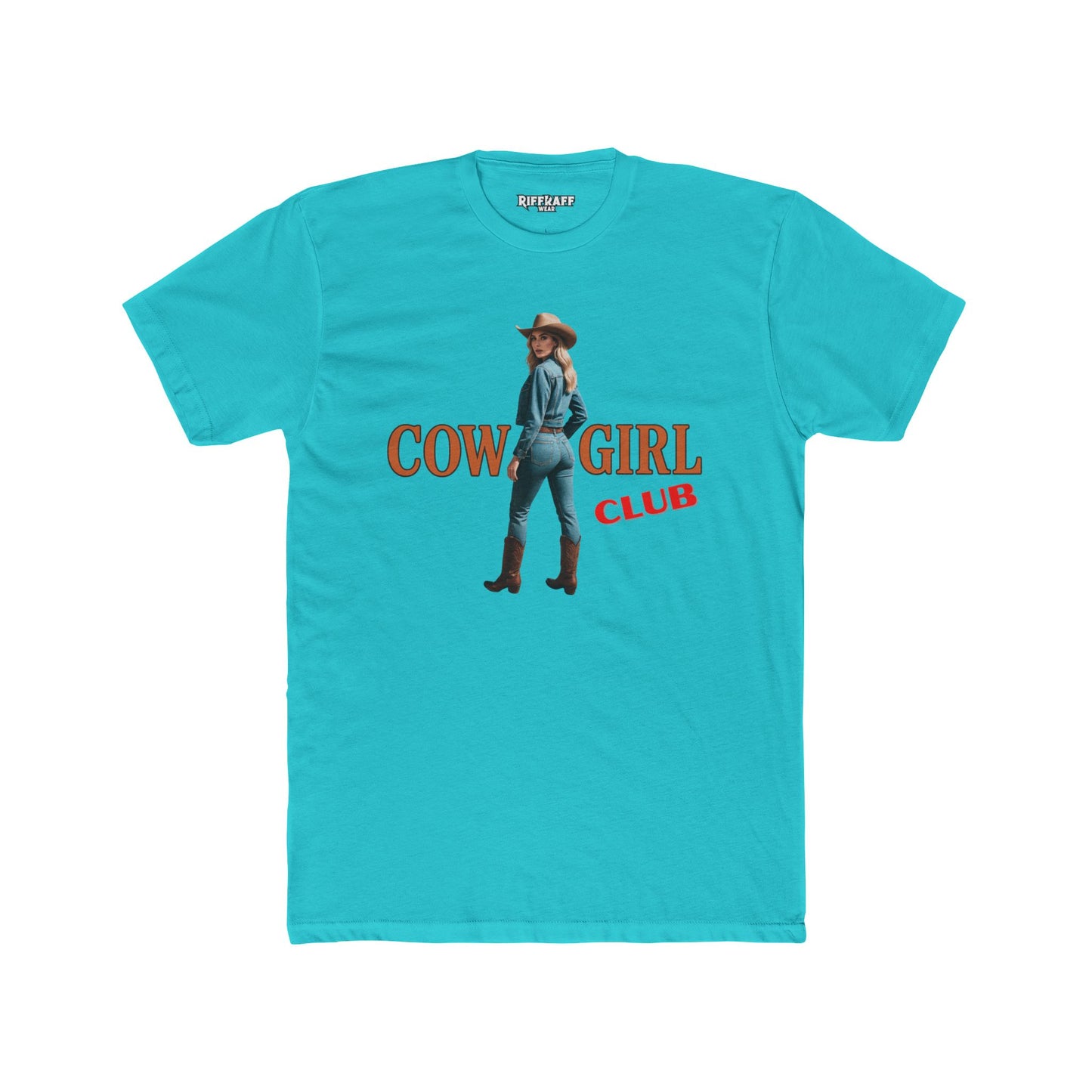Vintage Cowgirl Graphic Unisex Cotton Crew Tee - Riff Raff Wear