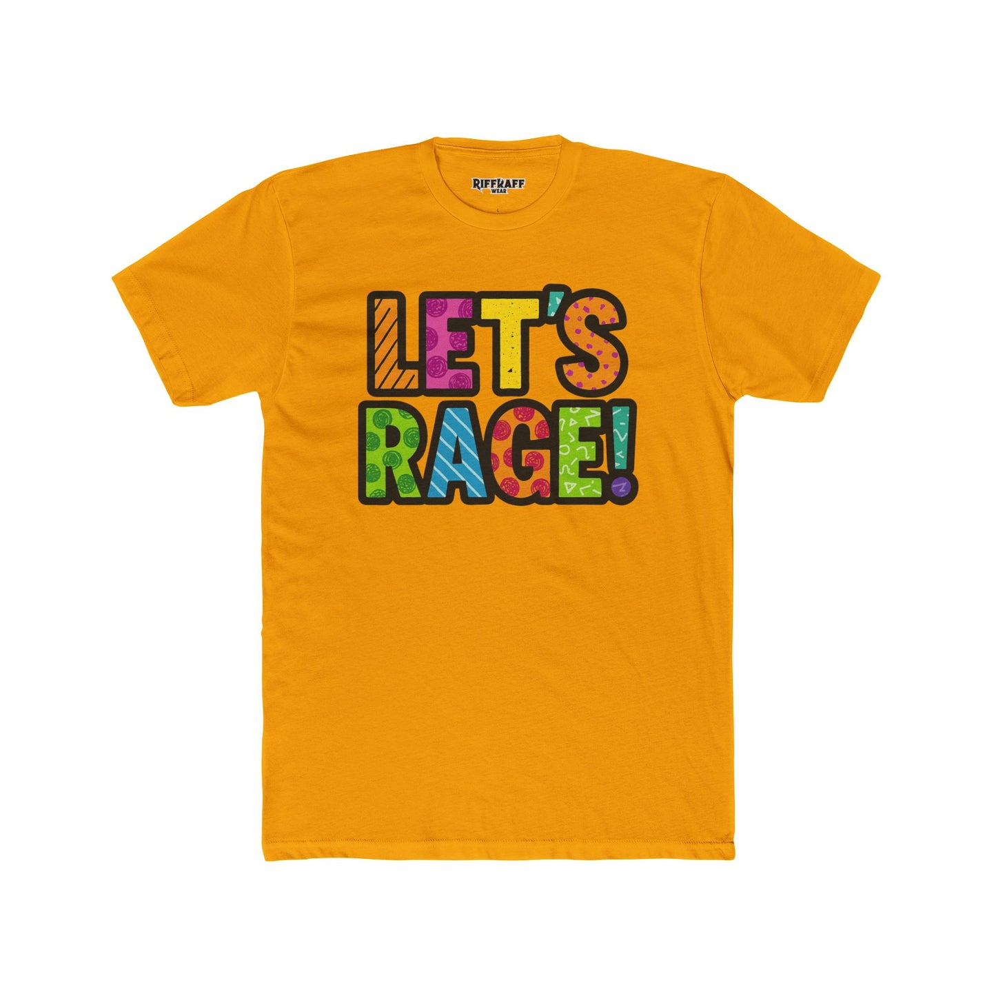 Let’s Rage! Unisex Cotton Crew Tee - Vibrant Graphic Tee for Party Vibes - Riff Raff Wear