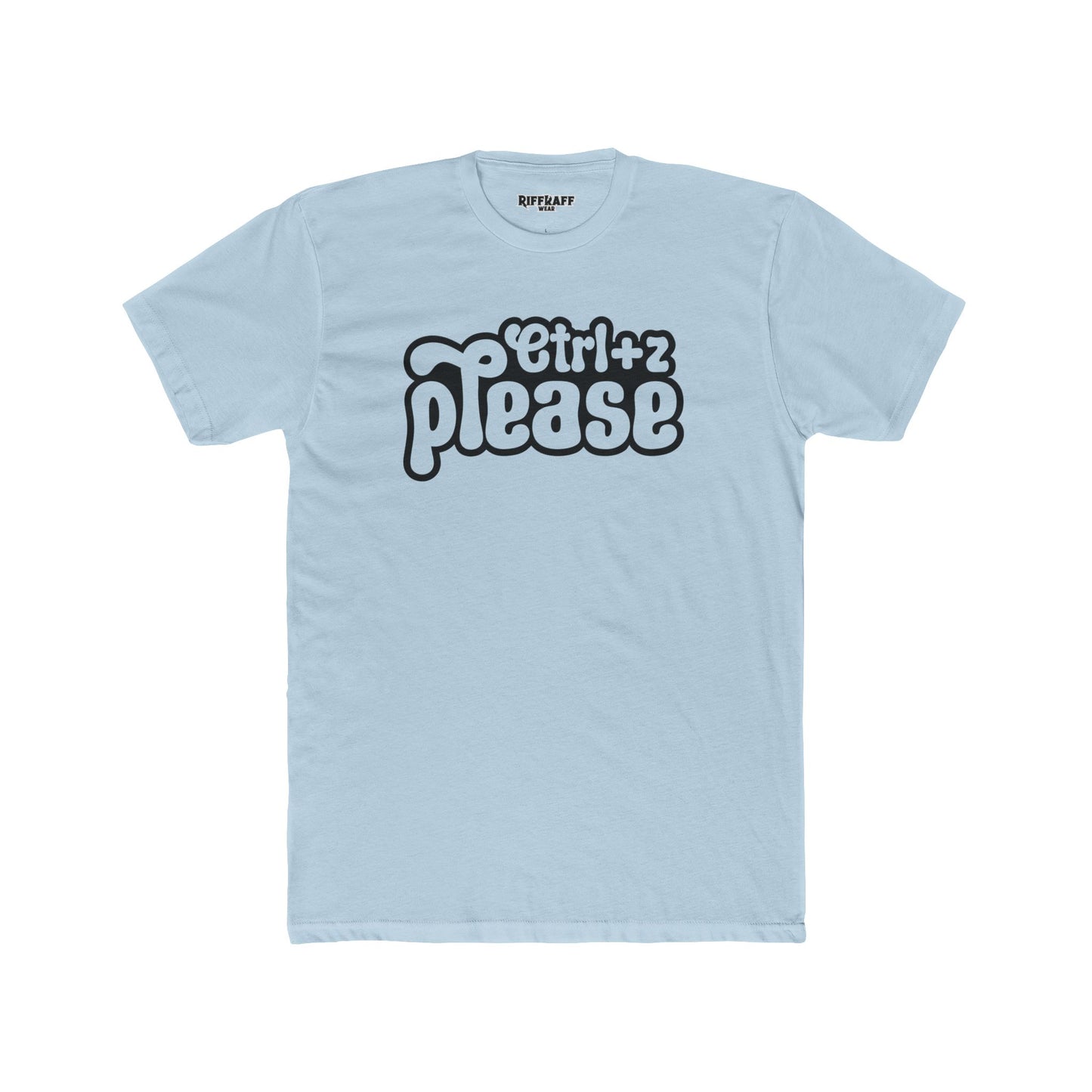 Retro Graphic Crew Tee - 'Ctrl+Z Please' - Riff Raff Wear