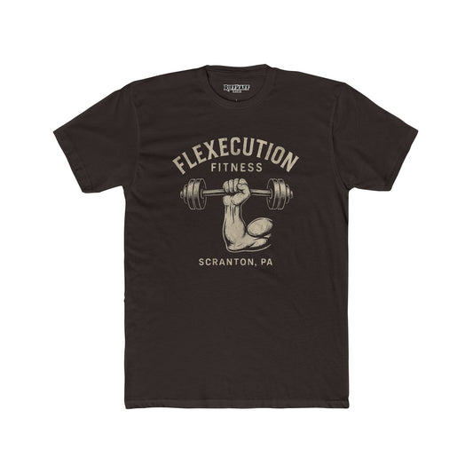 Motivational Fitness Crew Tee - Flexecution & Pain is Temporary Design - Riff Raff Wear