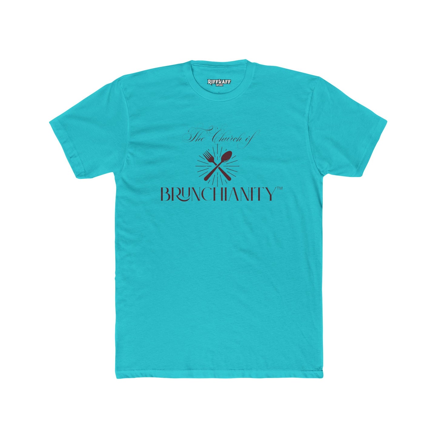 The Church of Brunchanity Unisex Cotton Crew Tee - Perfect for Brunch Lovers - Riff Raff Wear