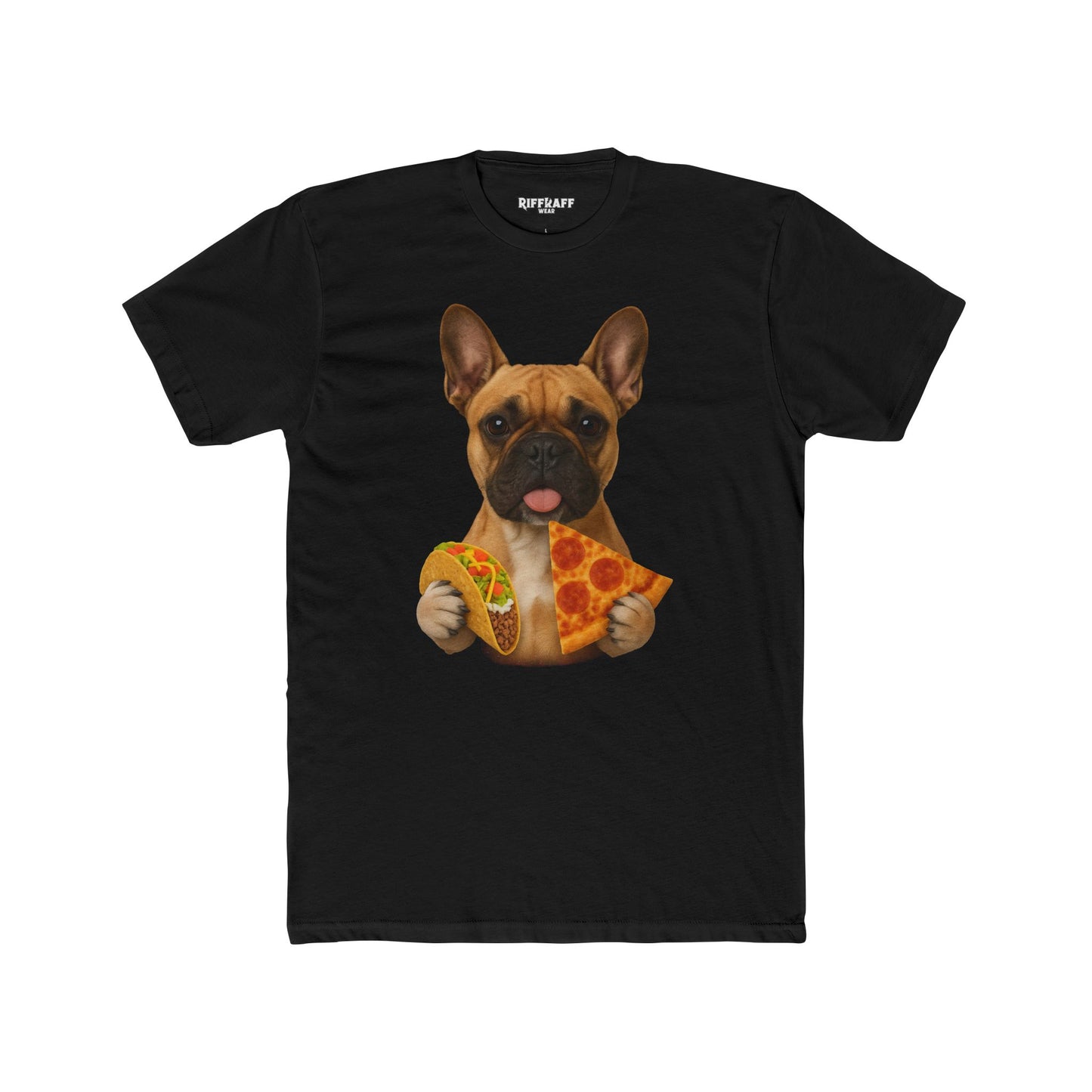 French Bulldog Foodie Unisex Cotton Crew Tee - Riff Raff Wear
