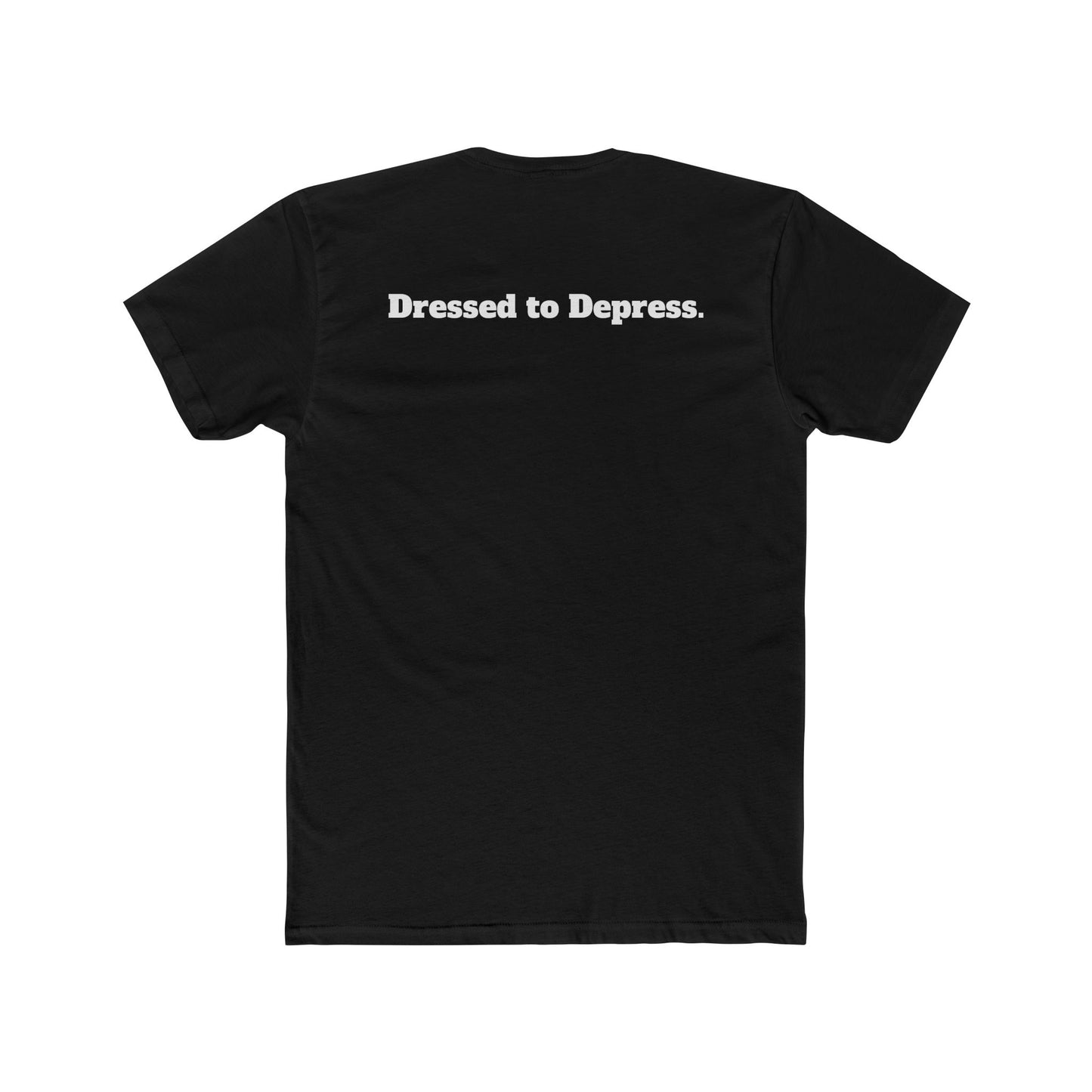 Unisex Cotton Crew Tee - Dressed to Depress Graphic T-Shirt for Casual Style - Riff Raff Wear