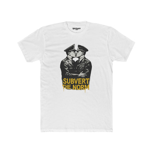 Unisex Cotton Crew Tee - "Subvert The Norm" Riff Raff Wear