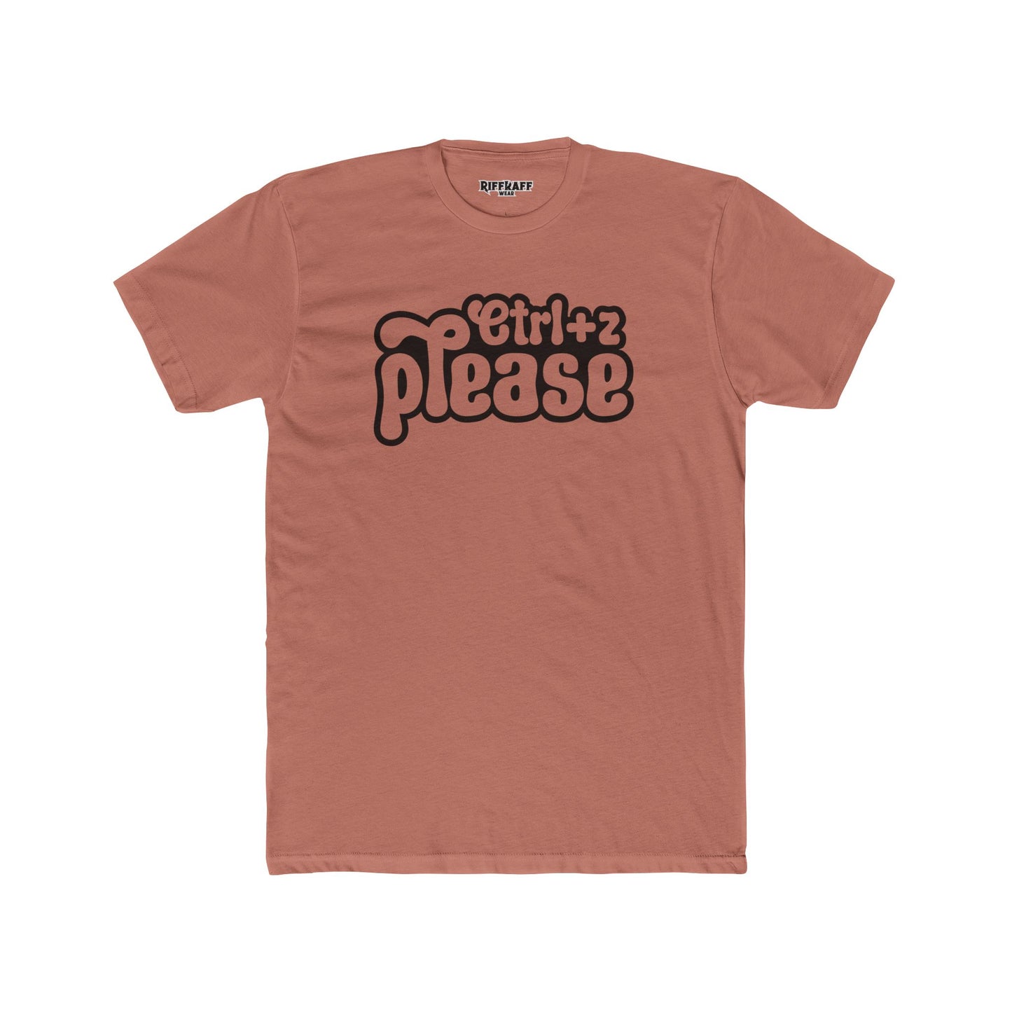 Retro Graphic Crew Tee - 'Ctrl+Z Please' - Riff Raff Wear