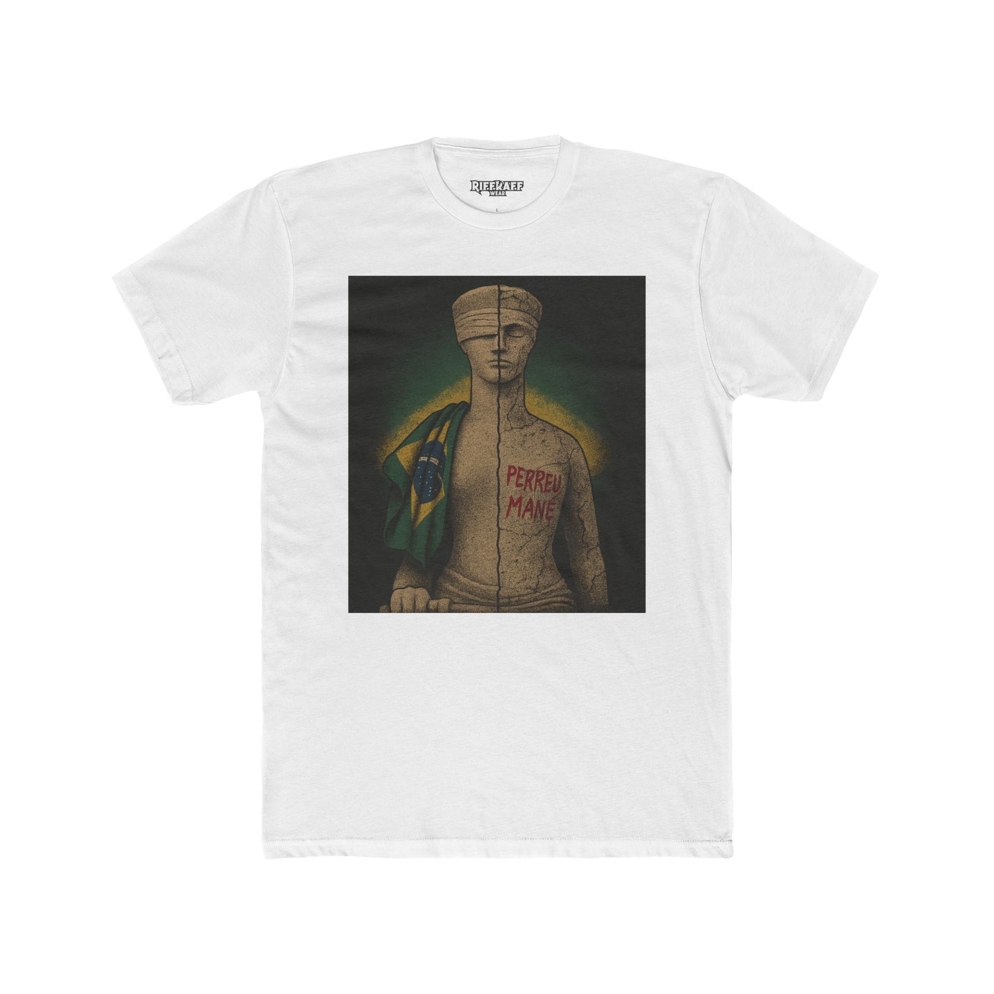 Brazilian Culture Unisex Cotton Crew Tee - Perreu Mane - Riff Raff Wear - Political Art