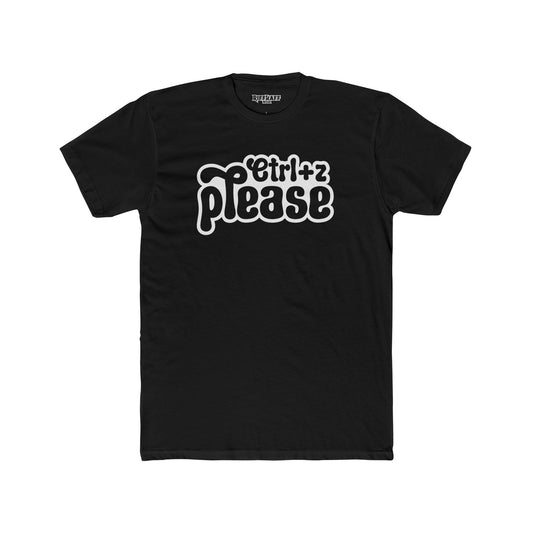 Retro Graphic Crew Tee - 'Ctrl+Z Please' - Riff Raff Wear