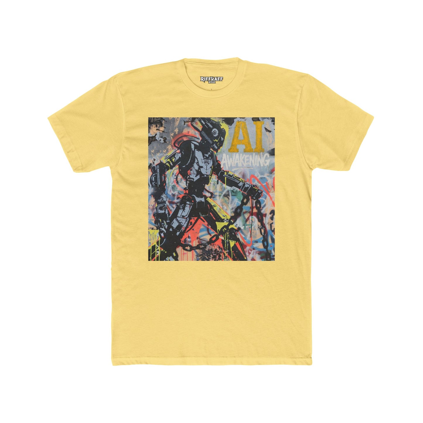 AI Awakening Graphic Unisex Cotton Crew Tee - Riff Raff Wear