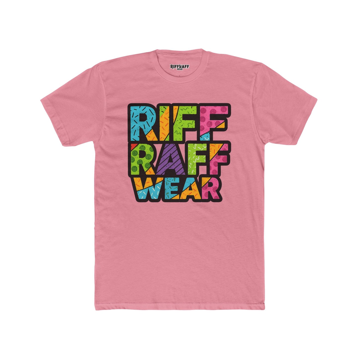 Riff Raff Wear Unisex Cotton Crew Tee - Colorful Graphic T-Shirt for Casual Style