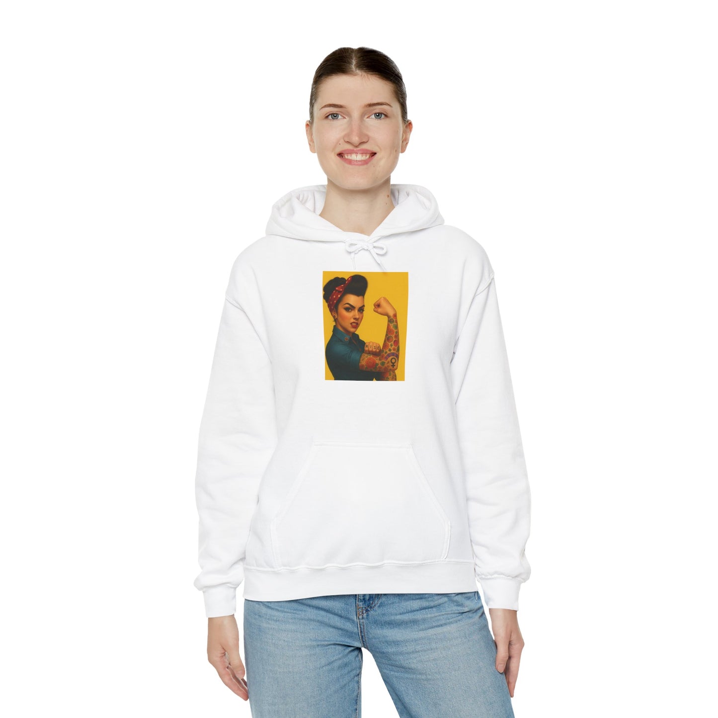 Empowering Feminist Hoodie | Unisex Heavy Blend™ Sweatshirt - Riff Raff Wear