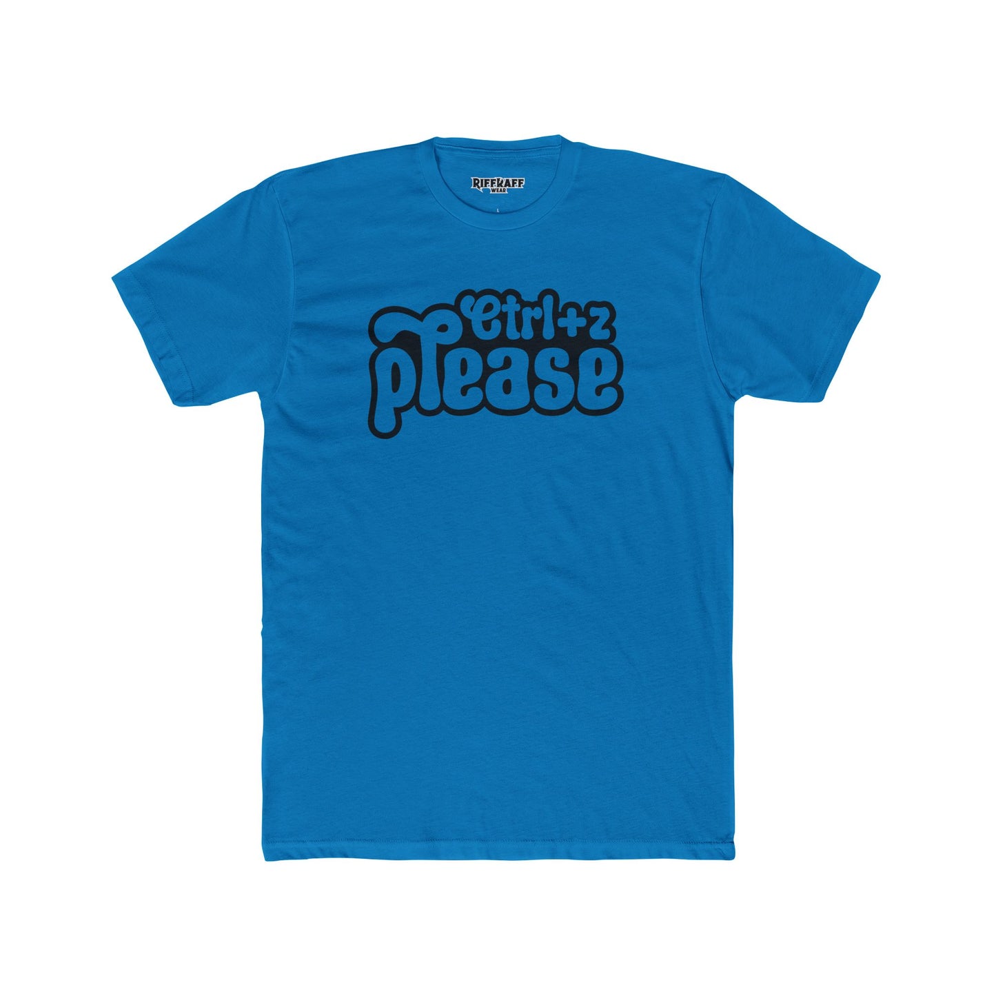Retro Graphic Crew Tee - 'Ctrl+Z Please' - Riff Raff Wear