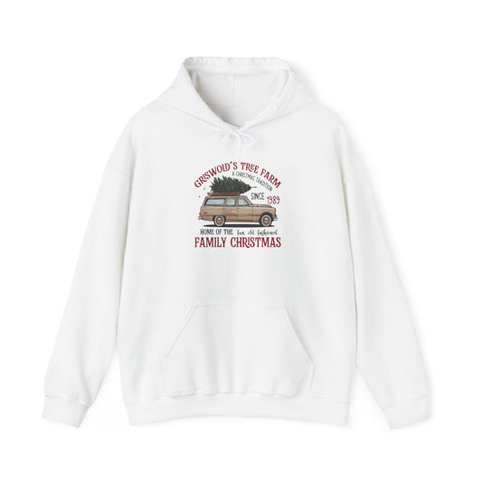 Family Christmas Vintage Hoodie, Unisex Heavy Blend Sweatshirt, Cozy Holiday Apparel, Perfect Winter Gift - Riff Raff Wear