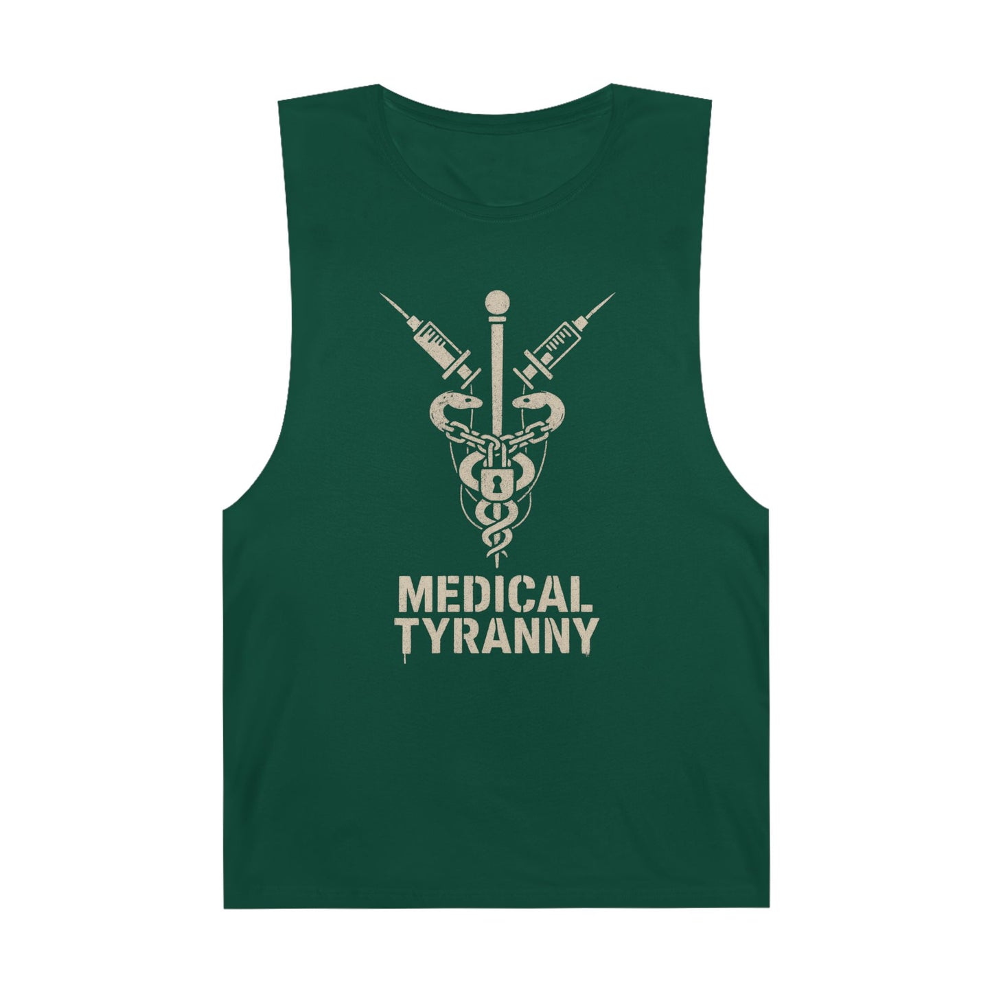 Unisex Medical Tyranny Tank - Bold Statement Tee for Healthcare Awareness - Riff Raff Wear