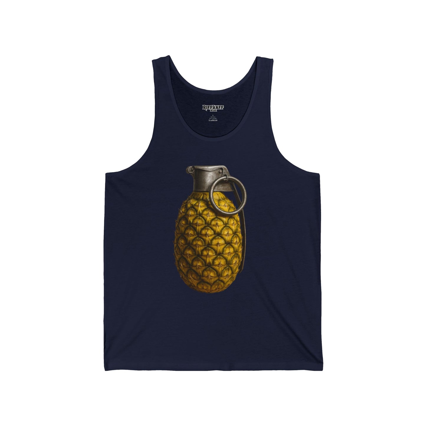 Pineapple Grenade Unisex Jersey Tank - Trendy Summer Top for Casual Wear - Riff Raff Wear
