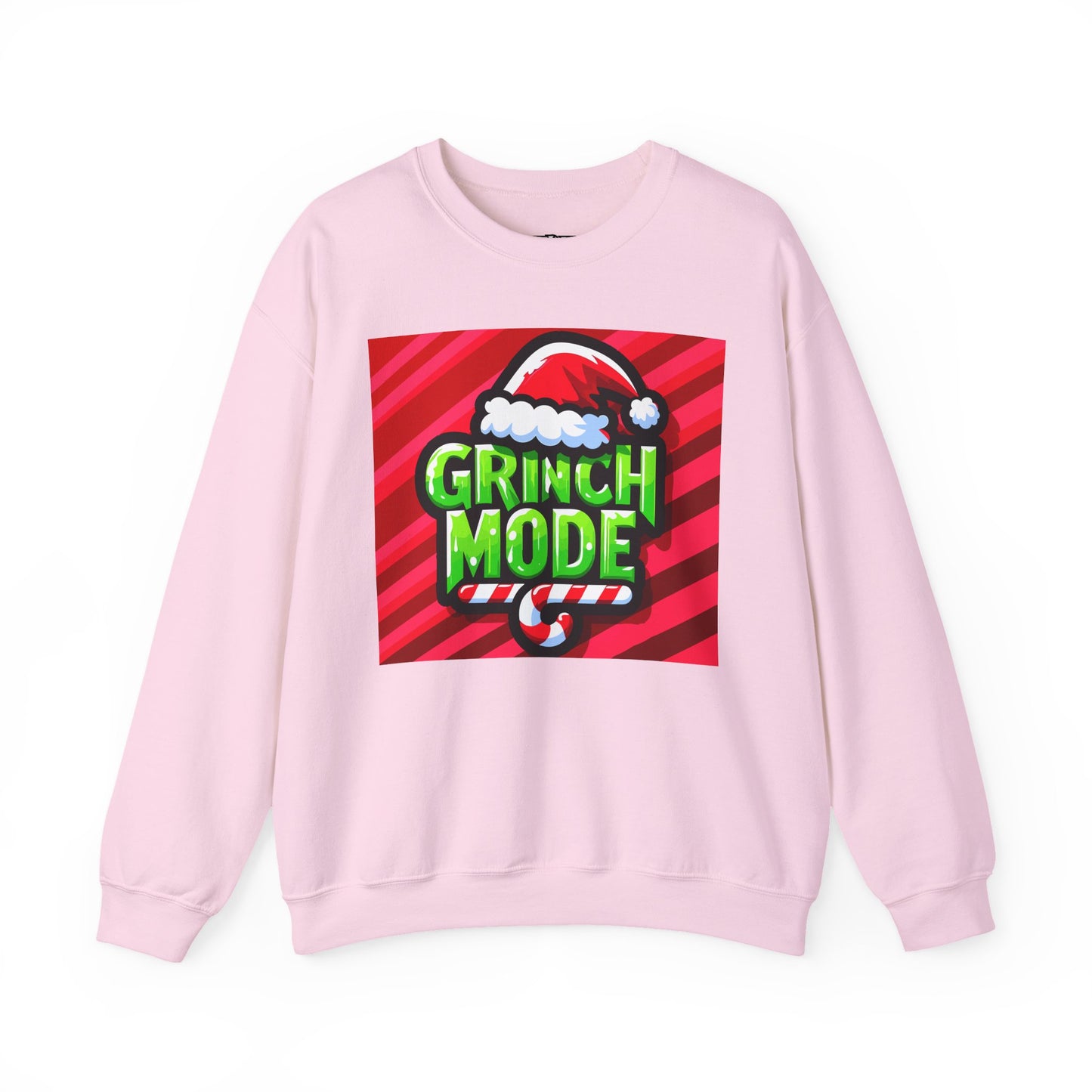 Grinch Mode Crewneck Sweatshirt, Christmas Attire, Holiday Sweatshirt, Festive Gift, Cozy Winter Wear, Funny Christmas Sweater - Riff Raff Wear