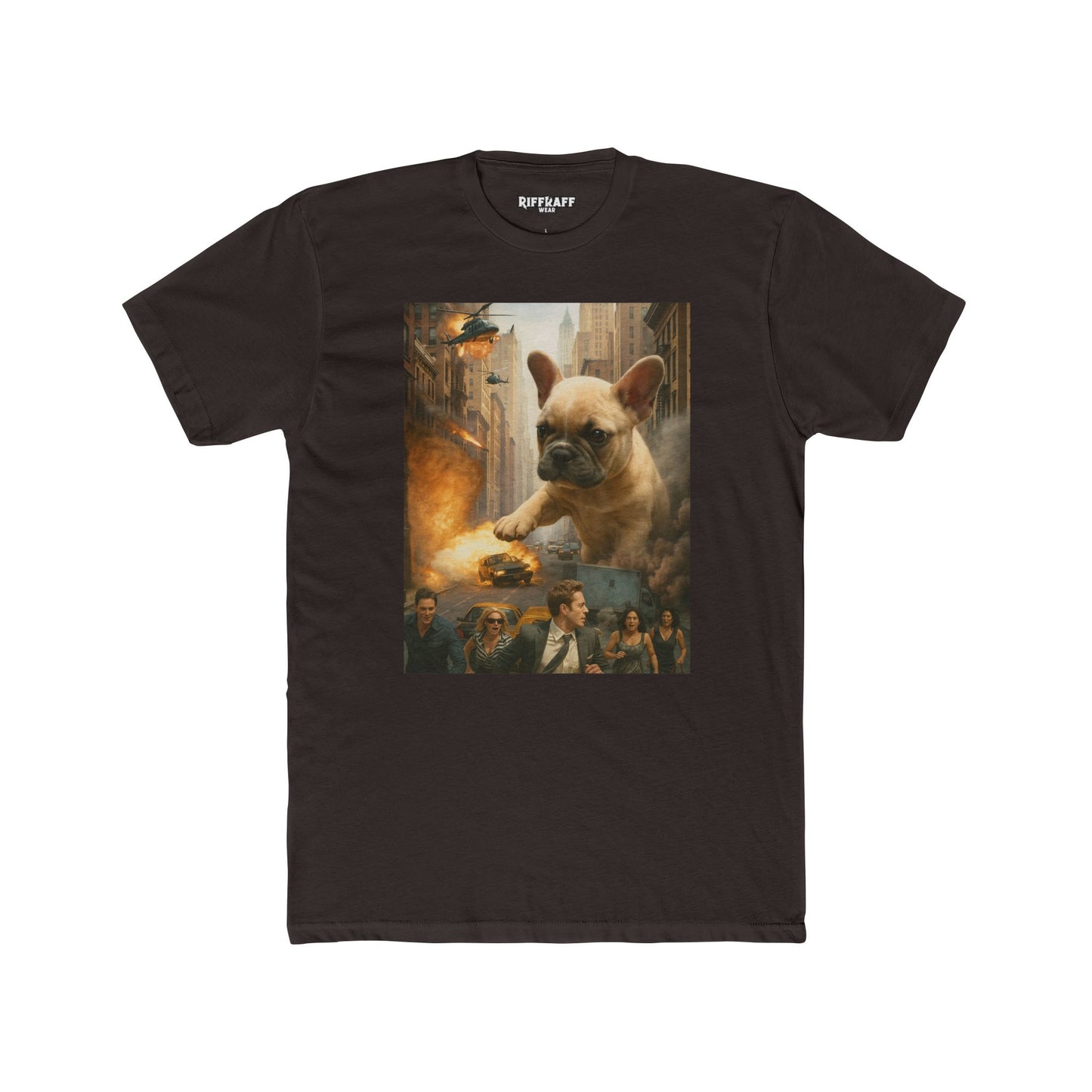 Epic French Bulldog Graphic Tee - Unisex Cotton Crew Shirt - Riff Raff Wear