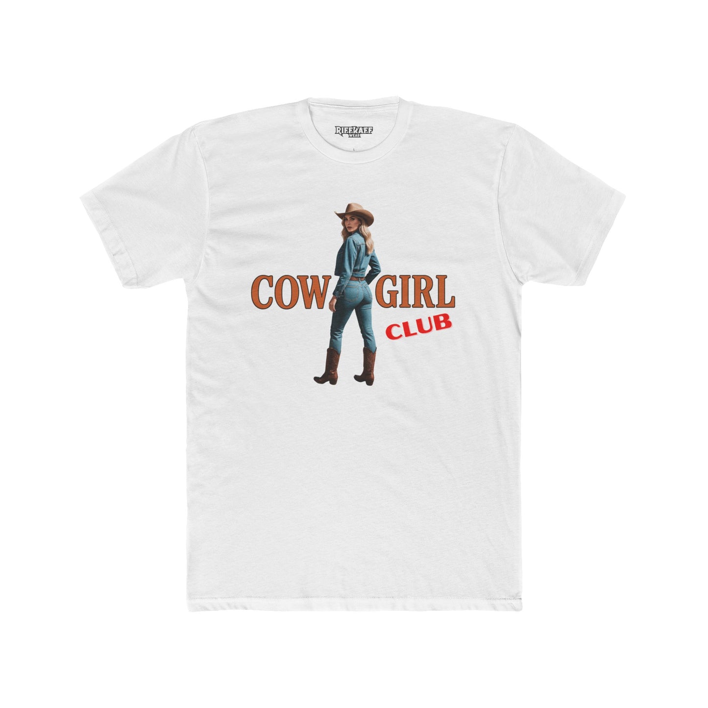 Vintage Cowgirl Graphic Unisex Cotton Crew Tee - Riff Raff Wear