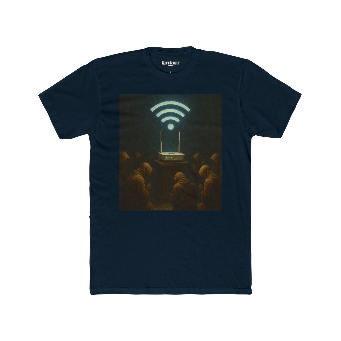 Mystical WiFi Connection Unisex Cotton Crew Tee - Riff Raff Wear