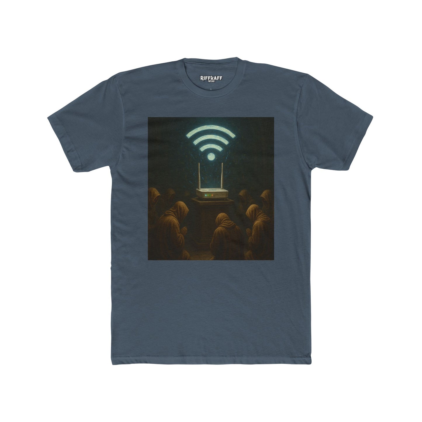 Mystical WiFi Connection Unisex Cotton Crew Tee - Riff Raff Wear