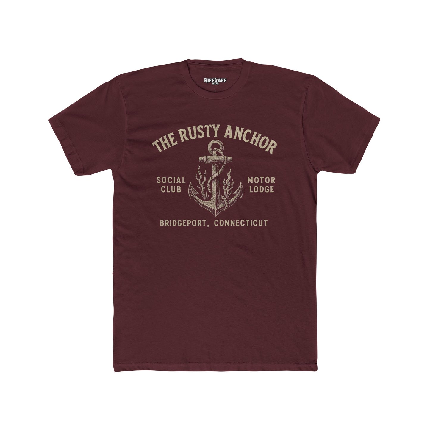 Rusty Anchor Unisex Cotton Crew Tee - Fun Nautical Humor Tee for Beach Lovers - Riff Raff Underground