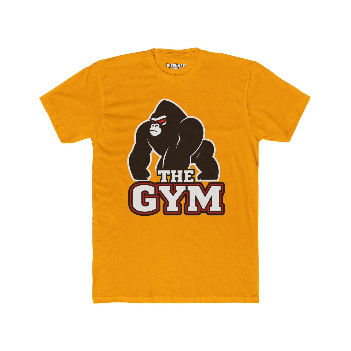 Gym Gorilla Unisex Cotton Crew Tee - Fitness Motivational T-Shirt - Riff Raff Wear