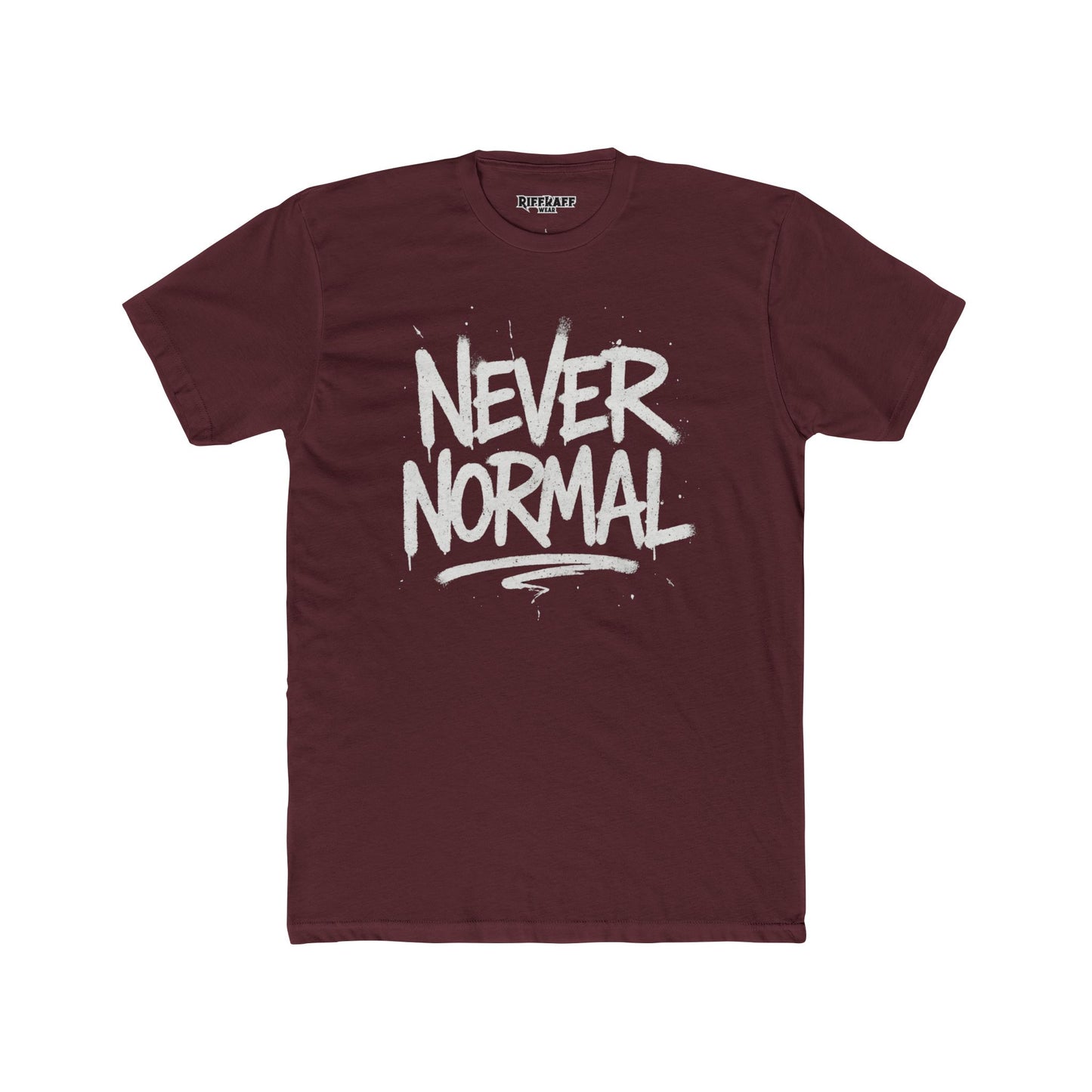 Never Normal Unisex Cotton Crew Tee - Casual Statement T-Shirt - Riff Raff Wear