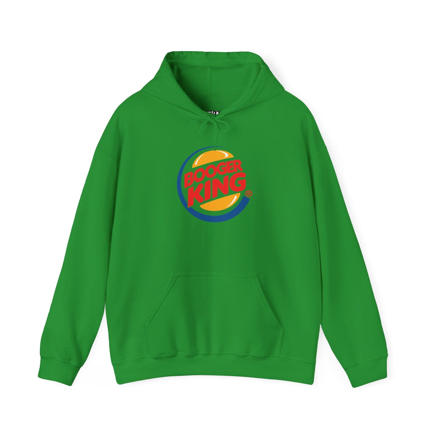 Parody Logo Series "Booger King" Graphic - Funny Unisex Heavy Blend™ Hooded Sweatshirt - Riff Raff Wear