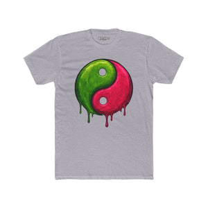 Yin Yang Drip Unisex Cotton Crew Tee - Stylish & Fun Graphic Tee for Everyday Wear - Riff Raff Wear
