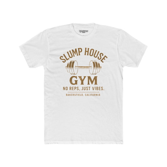 Unisex Cotton Crew Tee - Slump House Gym | No Reps, Just Vibes | Perfect for Fitness Enthusiasts - Riff Raff Underground