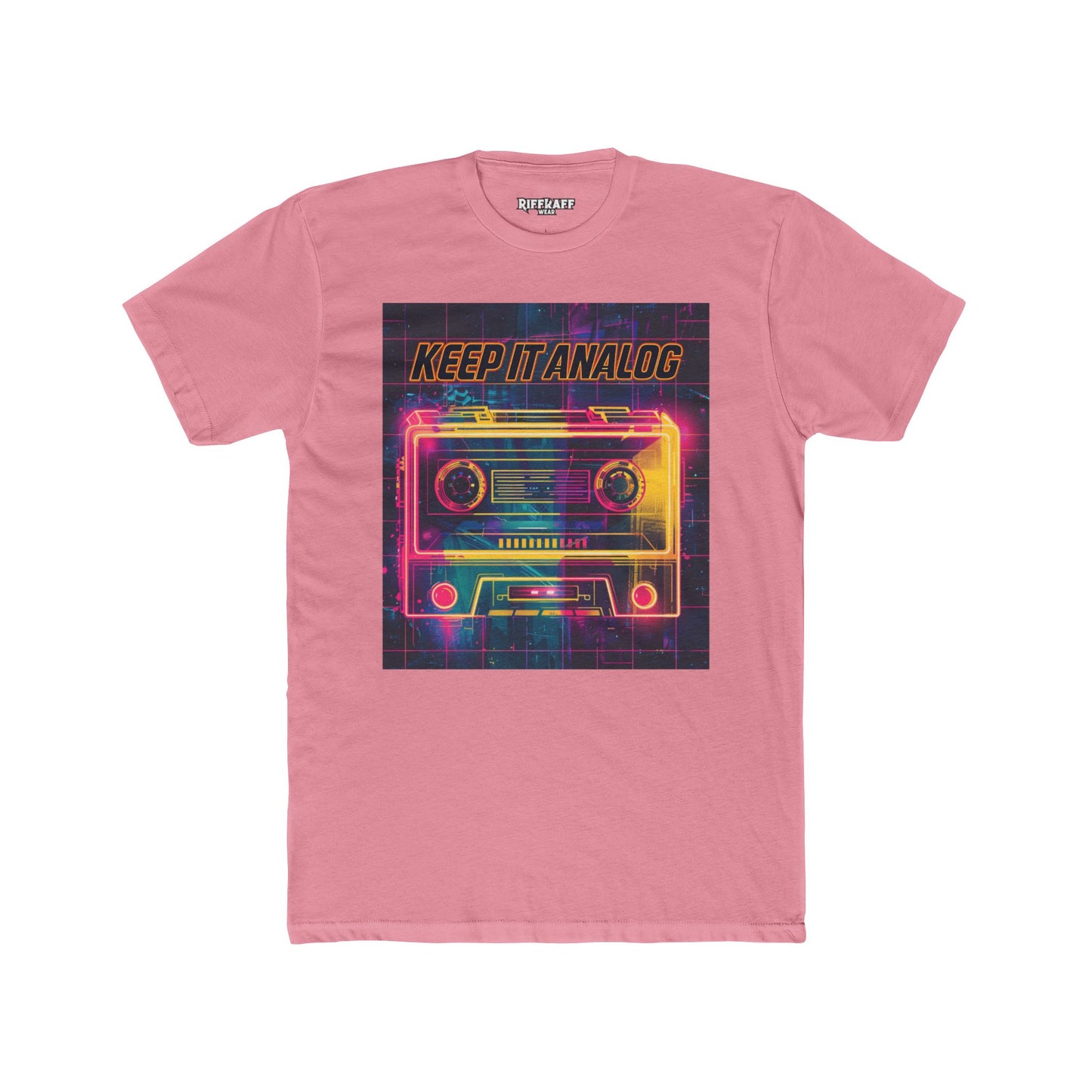 Retro 'Keep It Analog' Unisex Cotton Crew Tee - Vintage Vibe - Riff Raff Wear