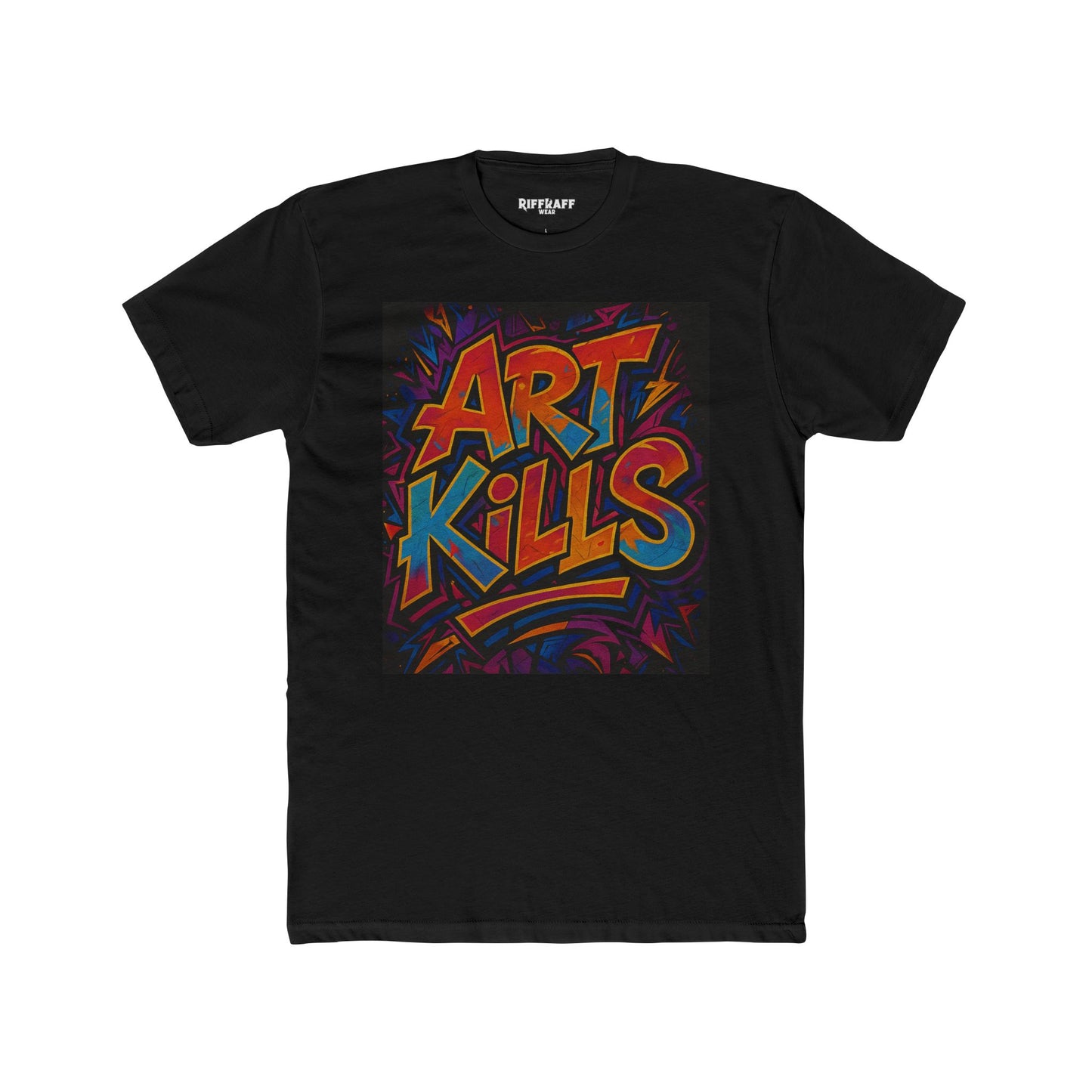 Art Kills Unisex Cotton Crew Tee - Creative Expression T-Shirt - Riff Raff Wear