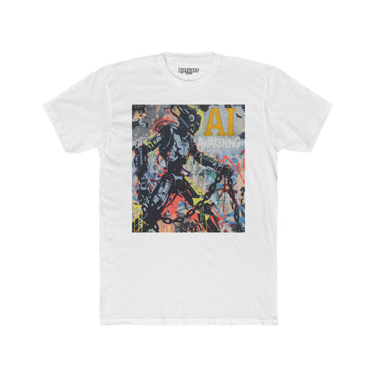AI Awakening Graphic Unisex Cotton Crew Tee - Riff Raff Wear