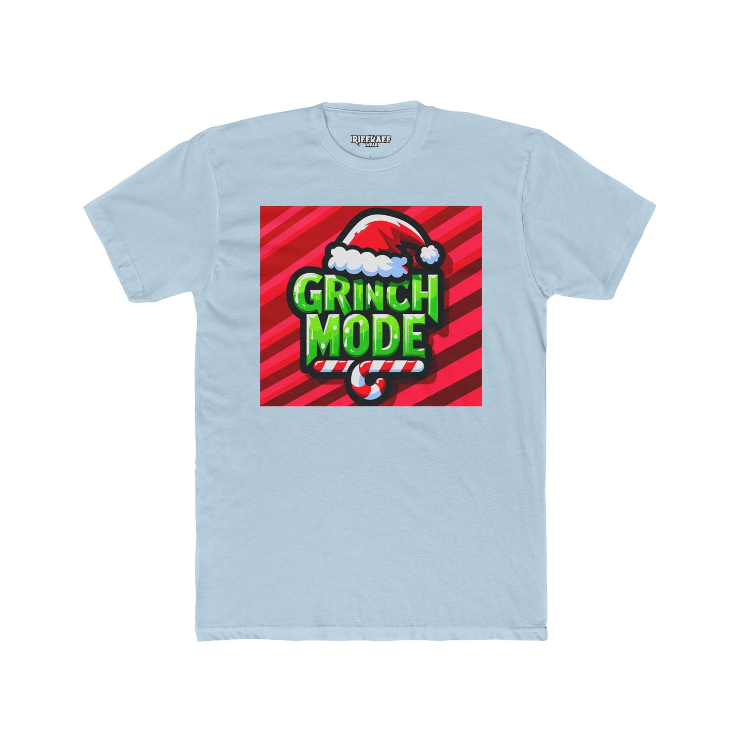 Grinch Mode Christmas T-Shirt | Unisex Crew Tee for Holiday Cheer, Funny Christmas Gift, Festive Apparel, Winter Casual Wear, Grinch Lovers - Riff Raff Wear