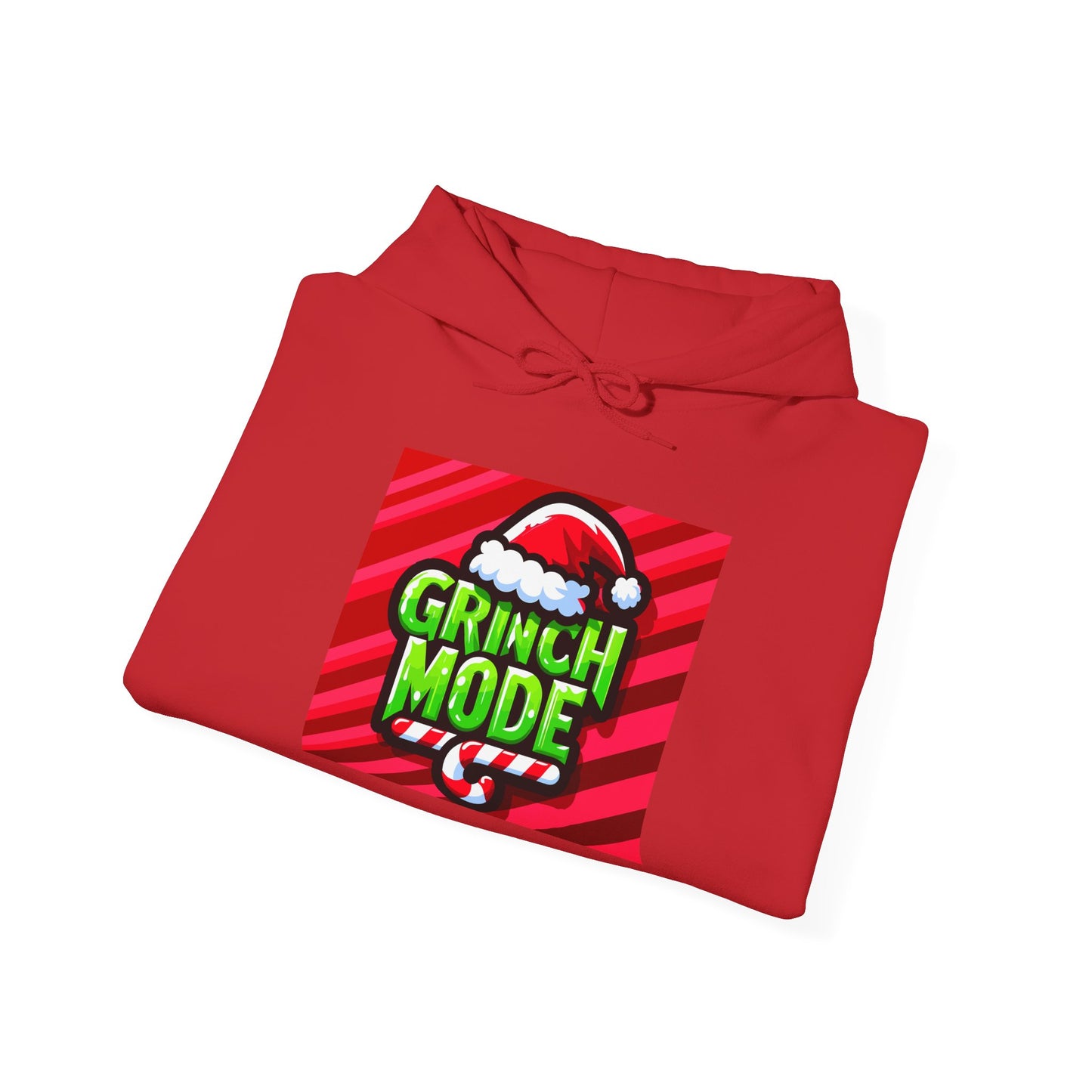 Festive Grinch Mode Hoodie - Cozy Holiday Apparel, Christmas Gift, Unisex Sweatshirt, Fun Winter Wear, Gift for Grinch Lovers - Riff Raff Wear
