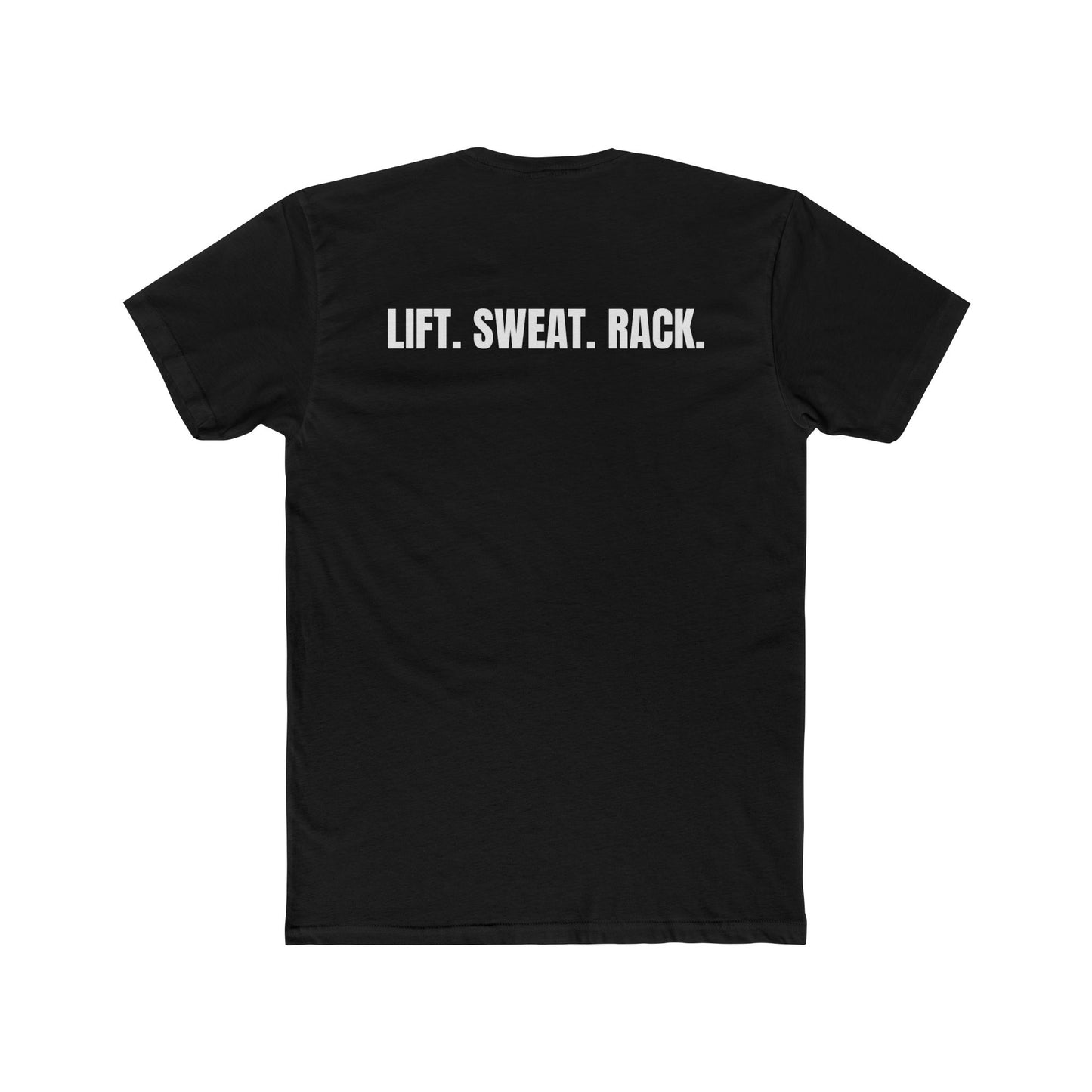 Funny Yoga & Gym Unisex Cotton Crew Tee - 'Hygiene is for Yoga People' & 'Lift. Sweat. Rack.' - Riff Raff Wear