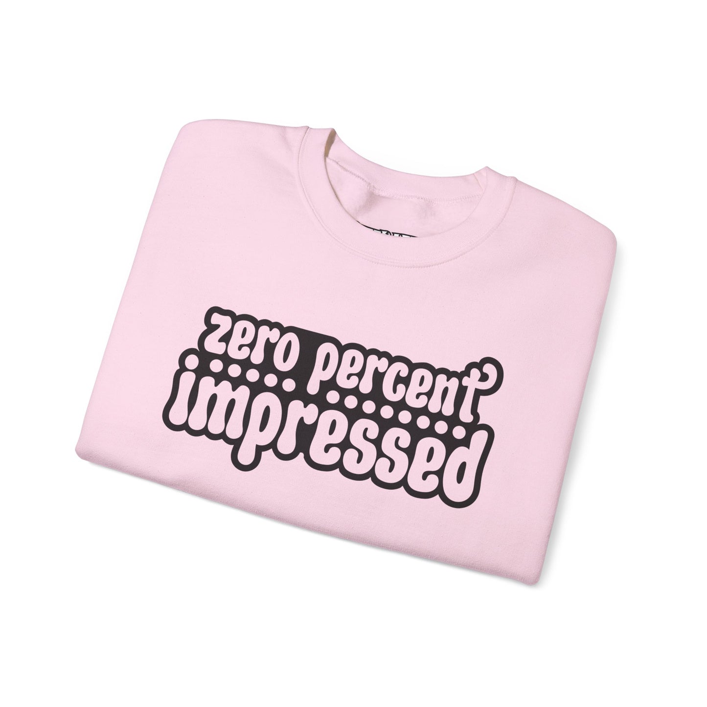 Unisex Heavy Blend™ Crewneck Sweatshirt - "Zero Percent Impressed" - Riff Raff Wear