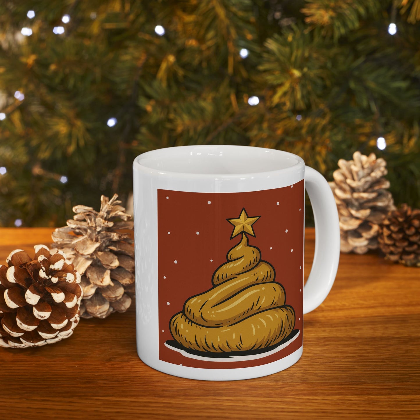 Cozy Cat Ceramic Mug, Cat Lover Gift, Cute Coffee Cup, Holiday Mug, Unique Tea Mug, Cat-Themed Kitchenware - Riff Raff Wear