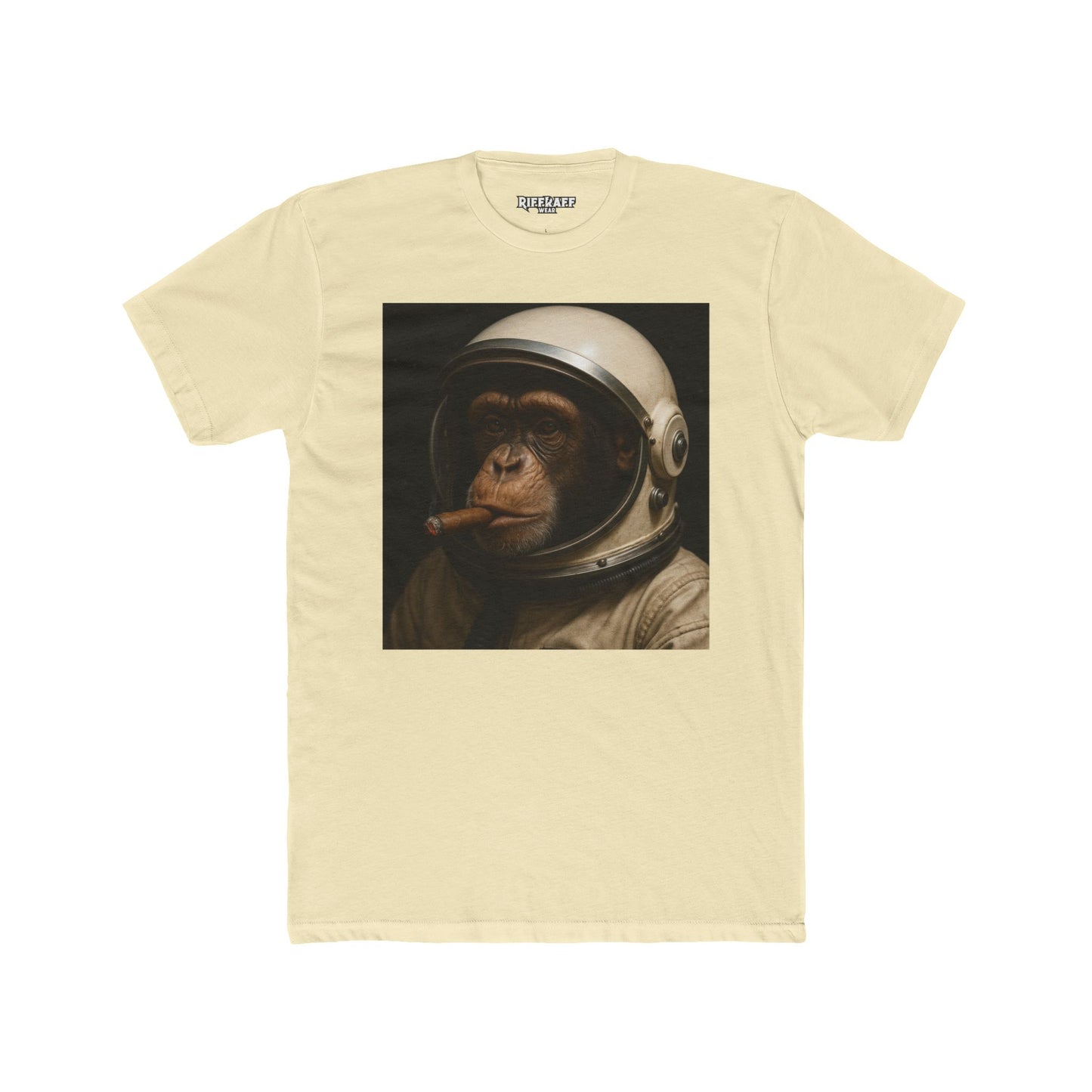 Astronaut Monkey Unisex Cotton Crew Tee - Fun Graphic T-Shirt for Animal Lovers - Riff Raff Wear