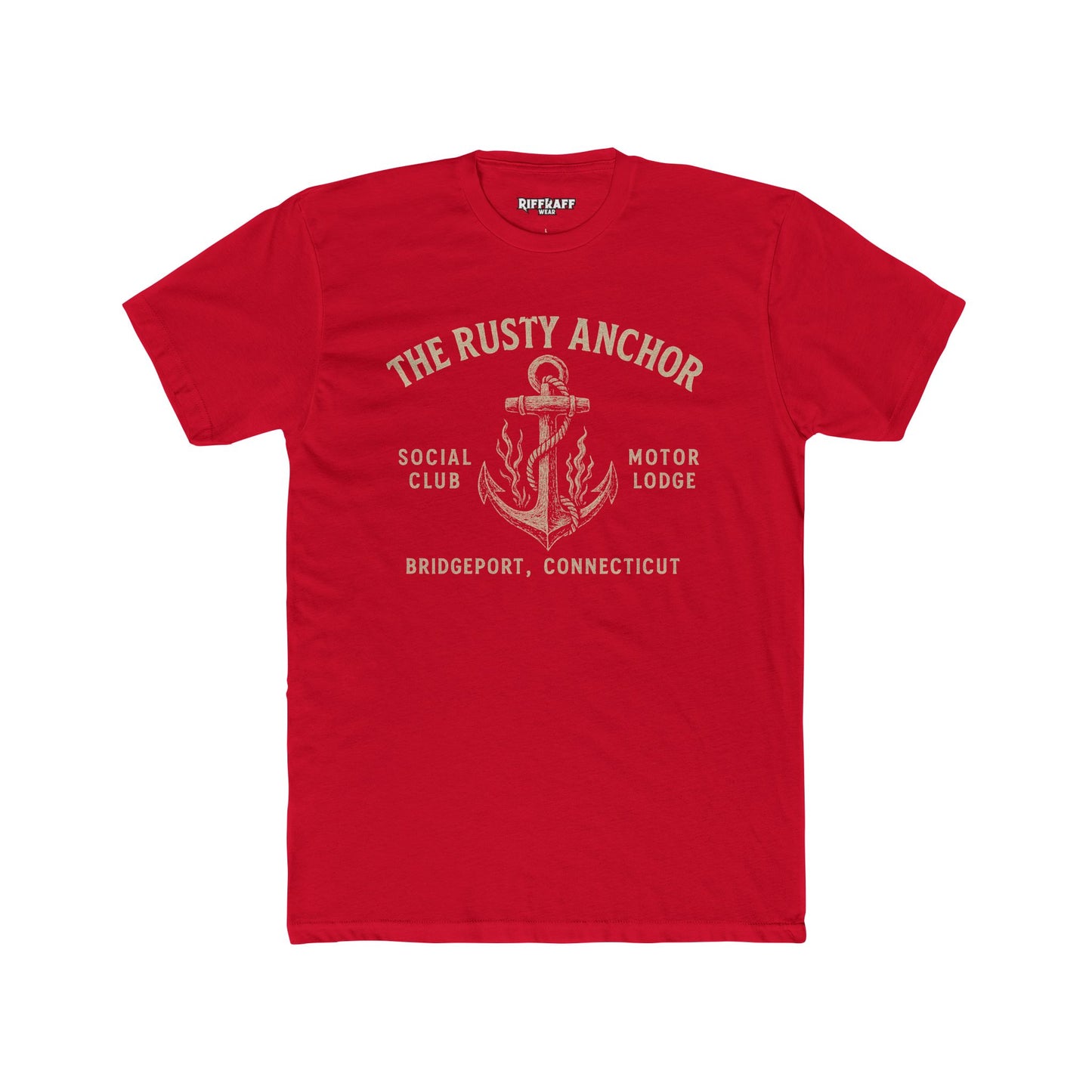 Rusty Anchor Unisex Cotton Crew Tee - Fun Nautical Humor Tee for Beach Lovers - Riff Raff Underground