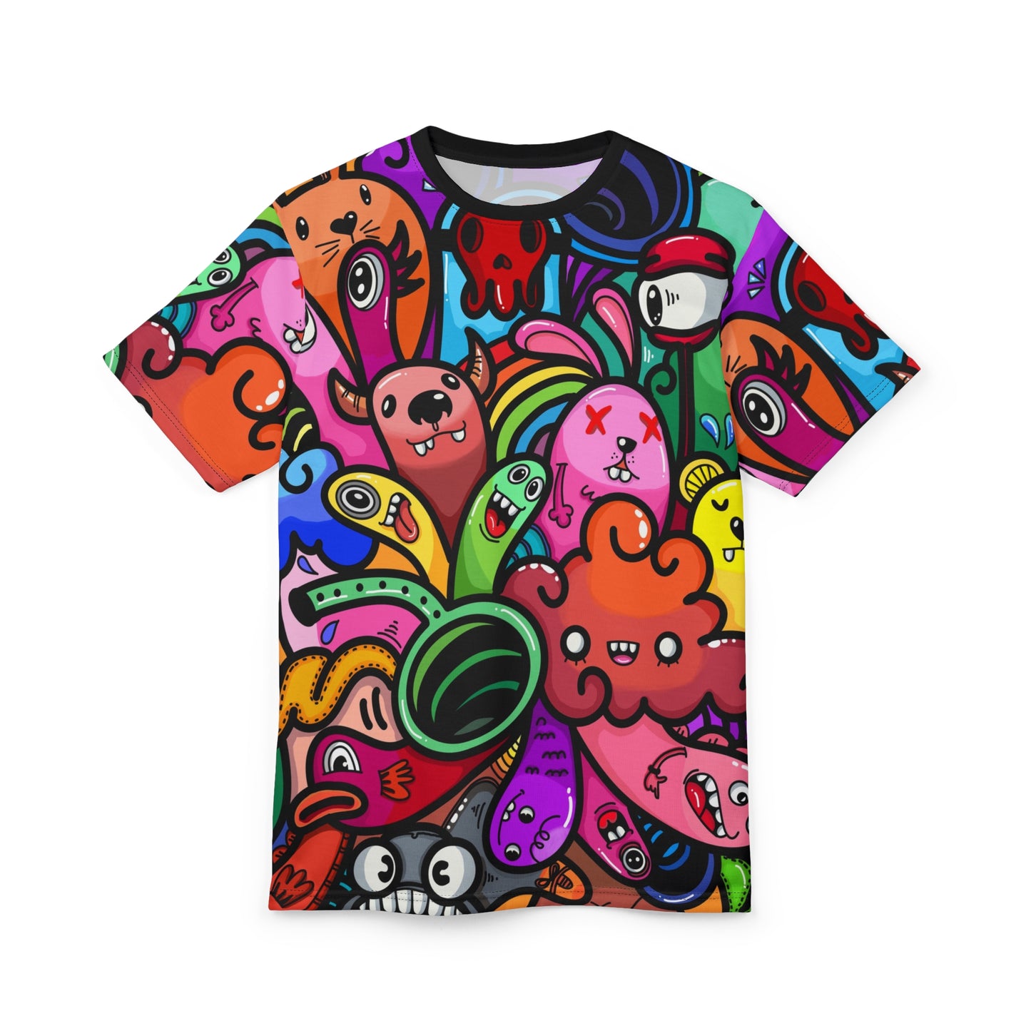 Streetwear - Doodles - Unisex Cut & Sew Tee (AOP) - Riff Raff Wear