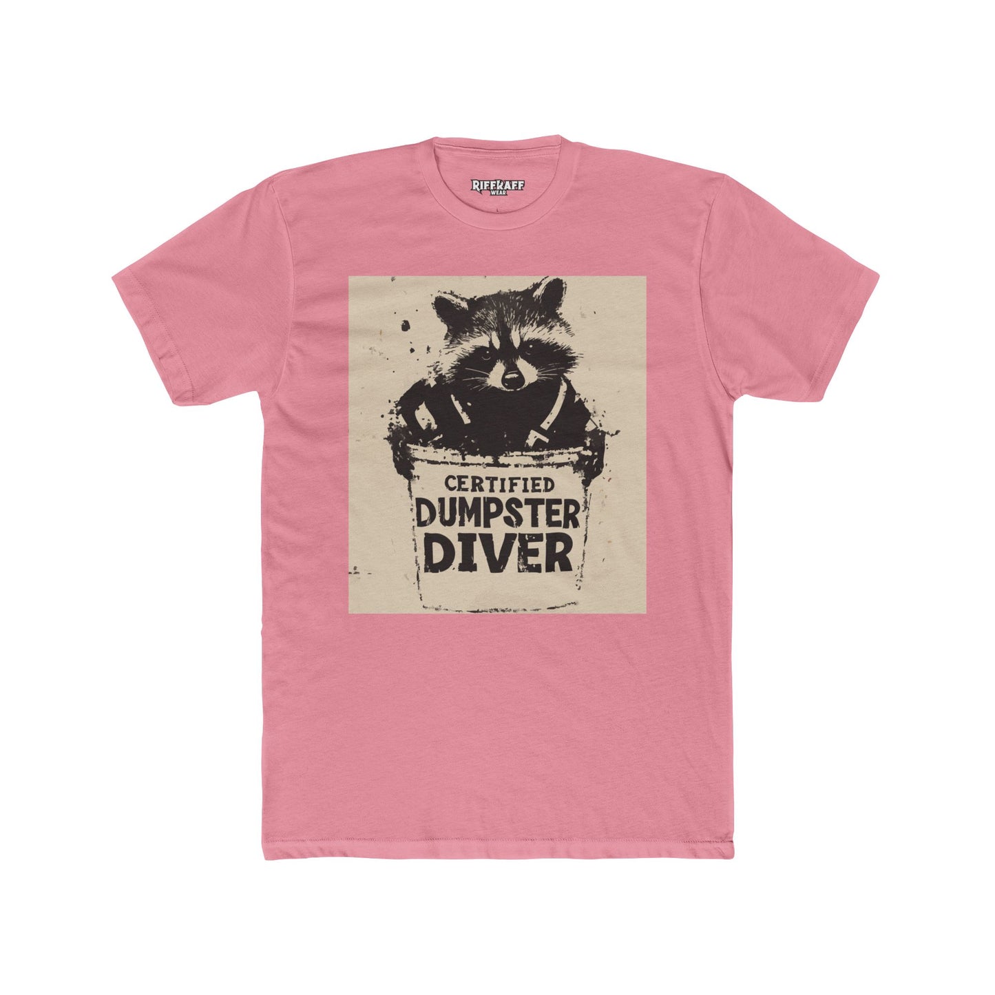 Certified Dumpster Diver Unisex Crew Tee, Funny Animal Shirt, Eco-Friendly Gift - Riff Raff Wear
