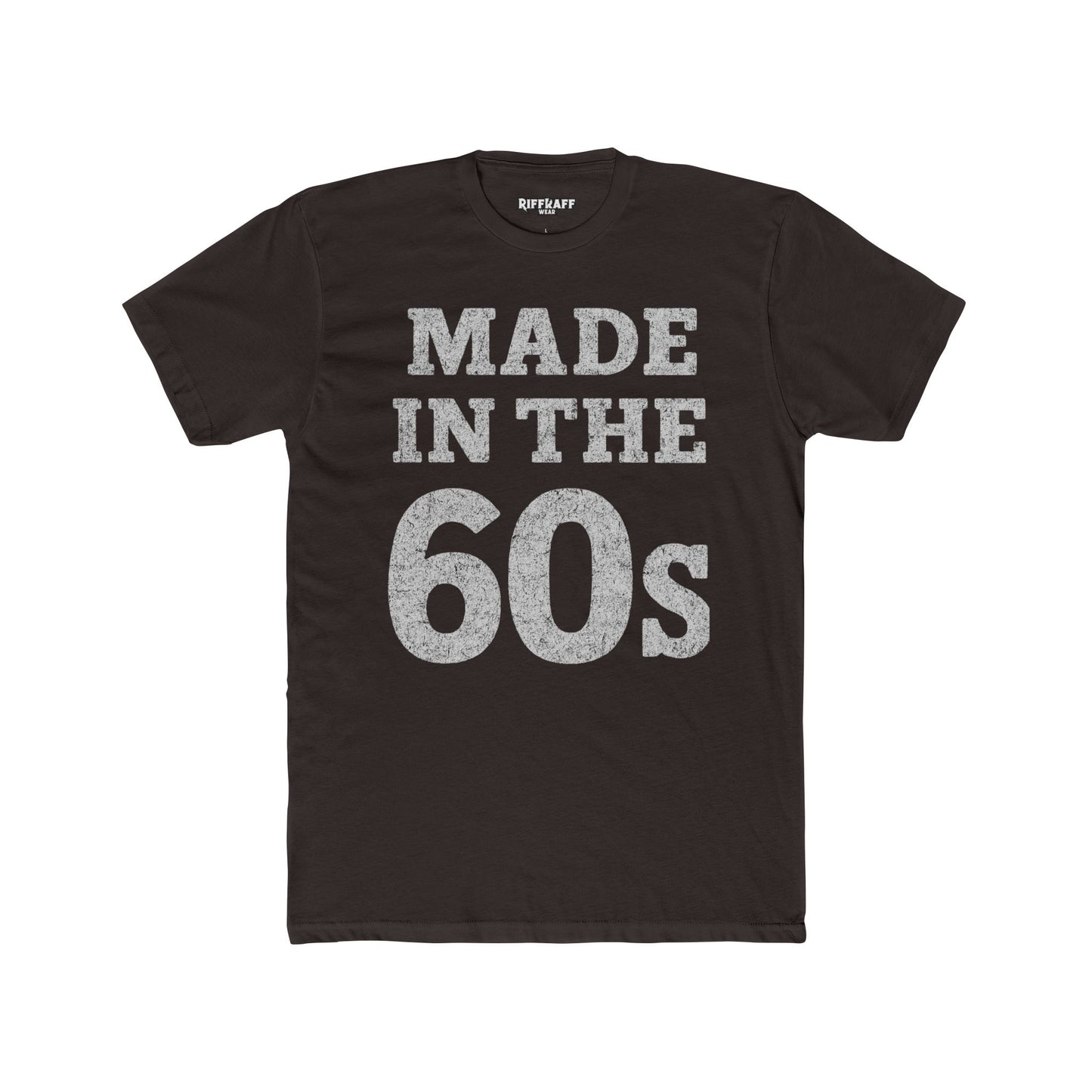 Vintage 60s Tee - Made in the 60s Cotton Crew T-Shirt for Nostalgic Wear - Riff Raff Wear