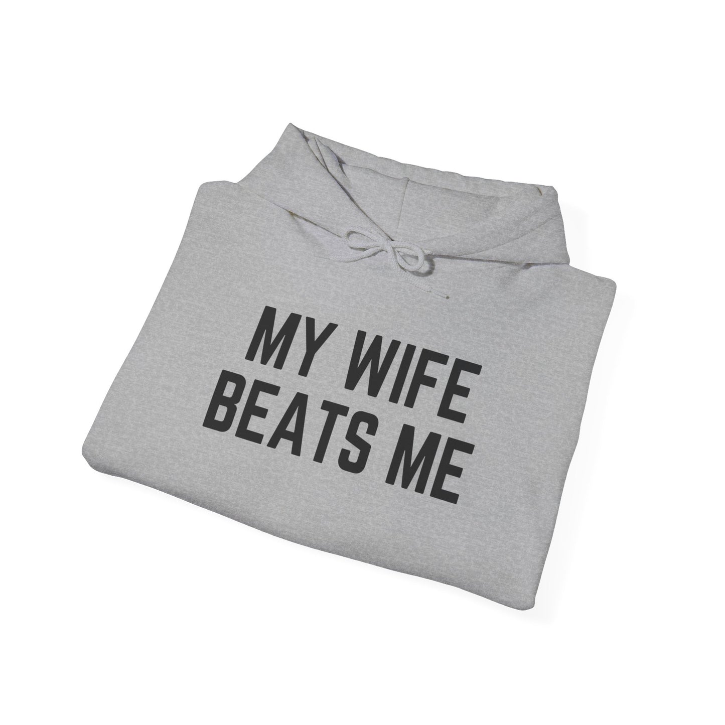 Funny Wife Humor Hoodie - Unisex Heavy Blend Sweatshirt for Couples - Riff Raff Wear