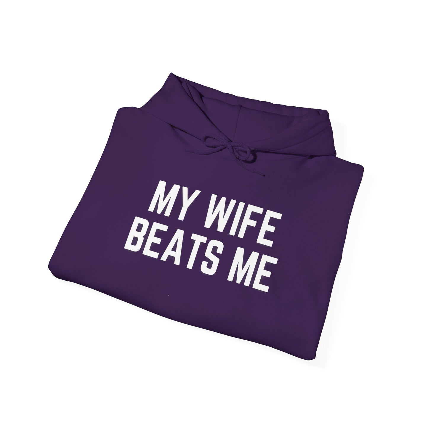 Funny Wife Humor Hoodie - Unisex Heavy Blend Sweatshirt for Couples - Riff Raff Wear